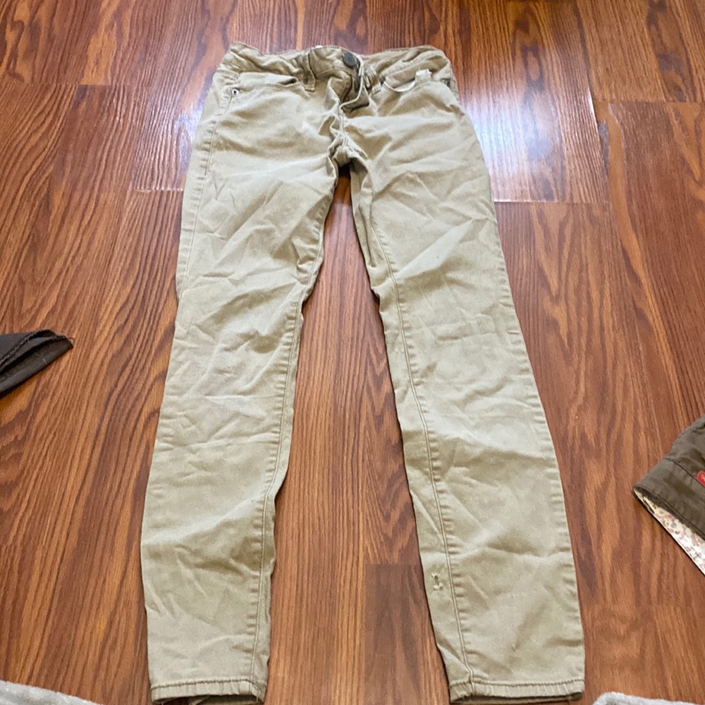 Straight khaki jeans size 3